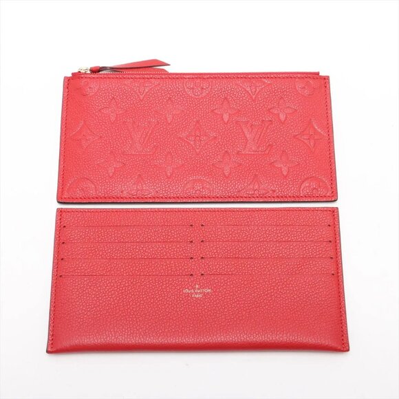 Louis Vuitton monogram empreinte Pochette Félicie M63700 SP1168 Red - Picture 14 of 14